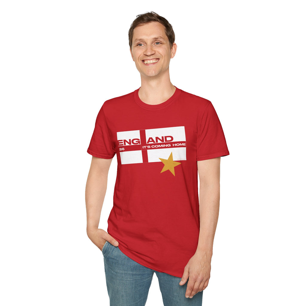 England WC 26 Retro Boys T-Shirt | Scally England Shirt | Three Lions Football Tee | It's Coming Home Shirt | Scallywag Swag