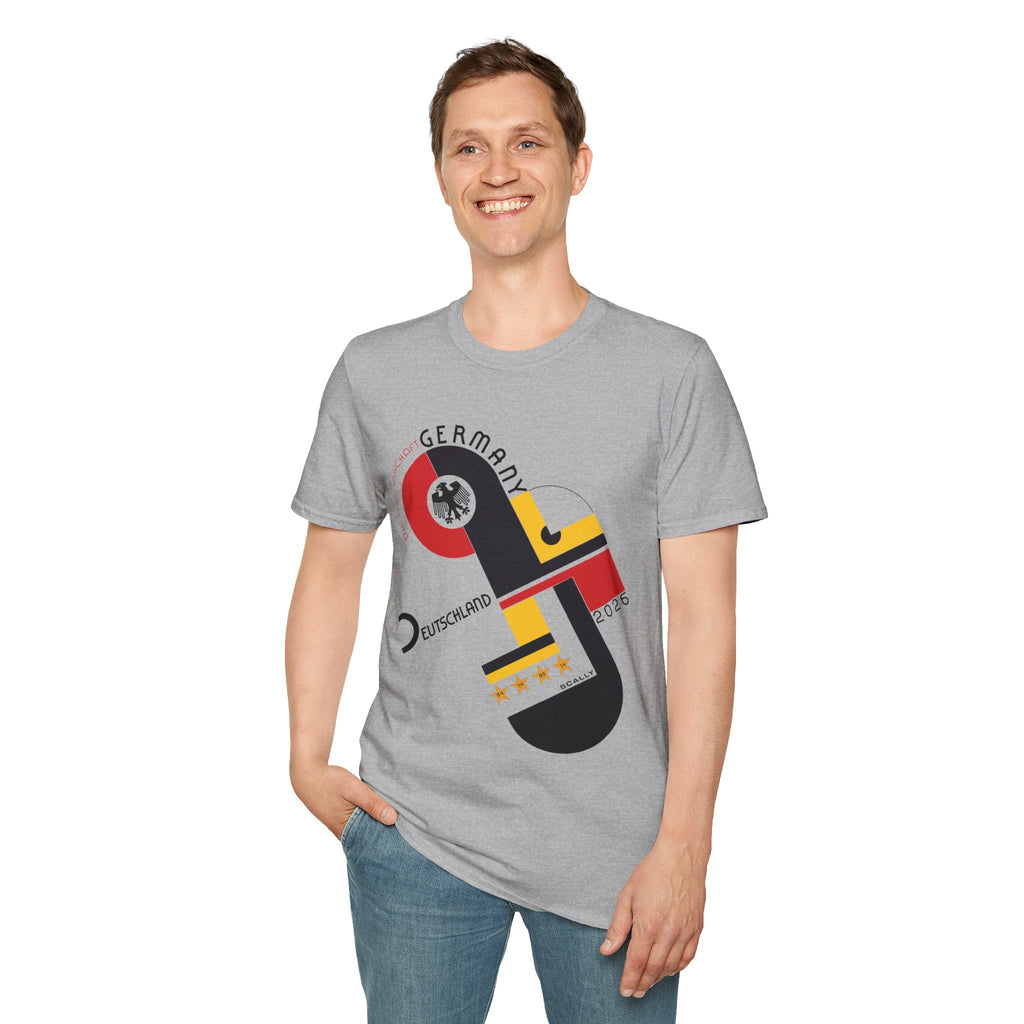 Germany WC 26 Retro T-Shirt | Scally Deutschland Shirt | Die Mannschaft Football Tee | Bauhaus Soccer Shirt | Scallywag Swag