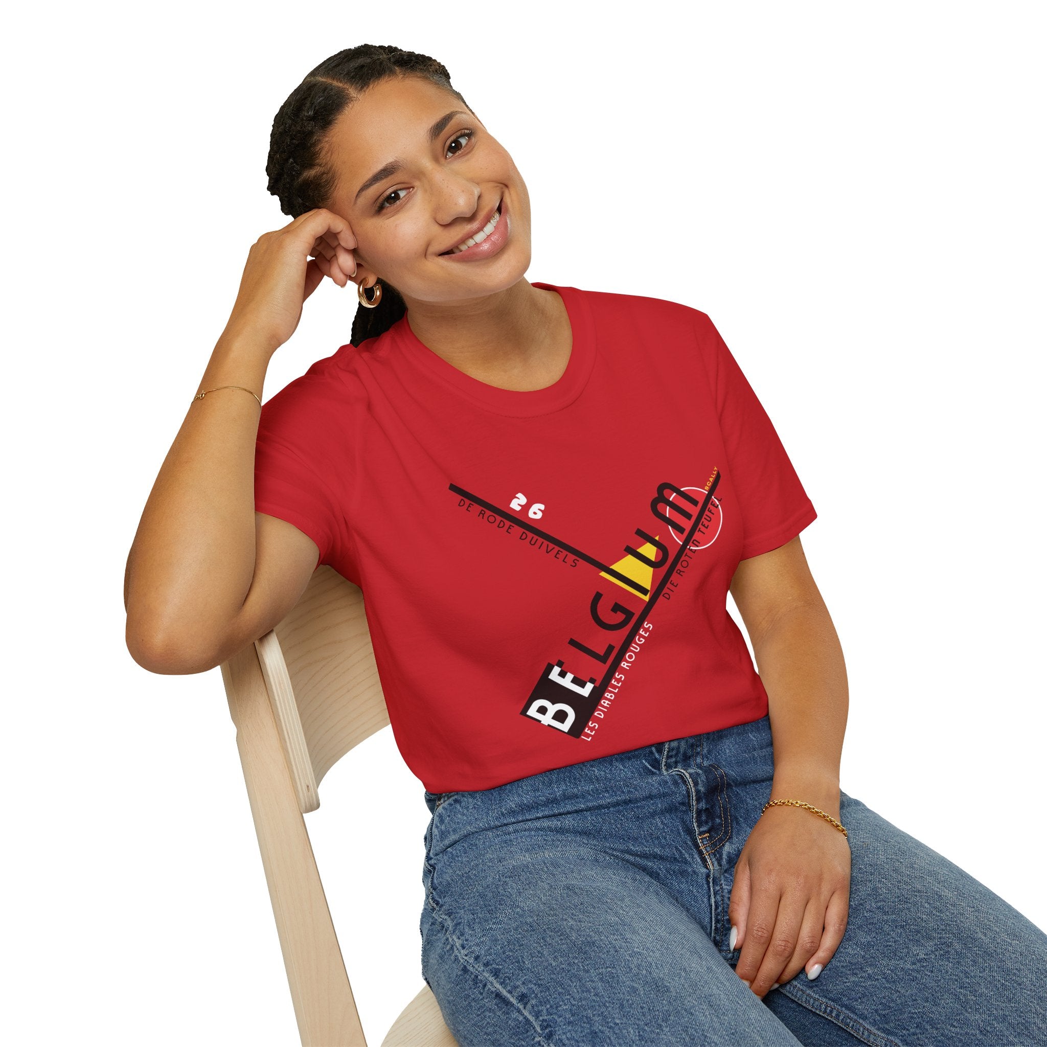 Belgium World Cup 26 Retro T-Shirt | Red Devils Football Tee | Belgium Soccer Fan Shirt | Retro Belgium Football Apparel | Scallywag Swag