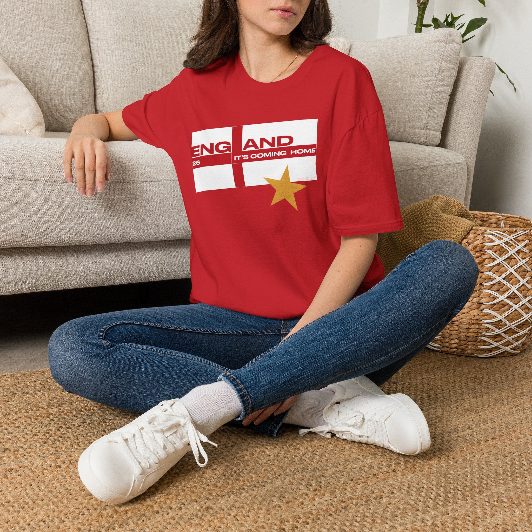 England WC 26 Retro Boys T-Shirt | Scally England Shirt | Three Lions Football Tee | It's Coming Home Shirt | Scallywag Swag