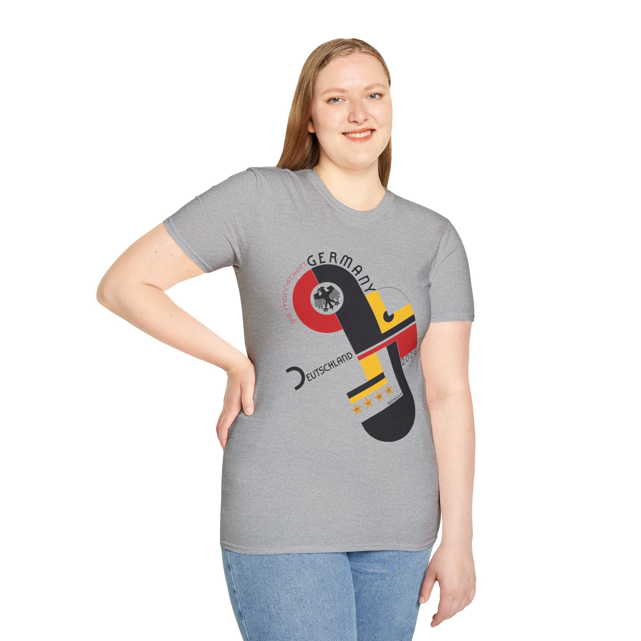 Germany WC 26 Retro T-Shirt | Scally Deutschland Shirt | Die Mannschaft Football Tee | Bauhaus Soccer Shirt | Scallywag Swag