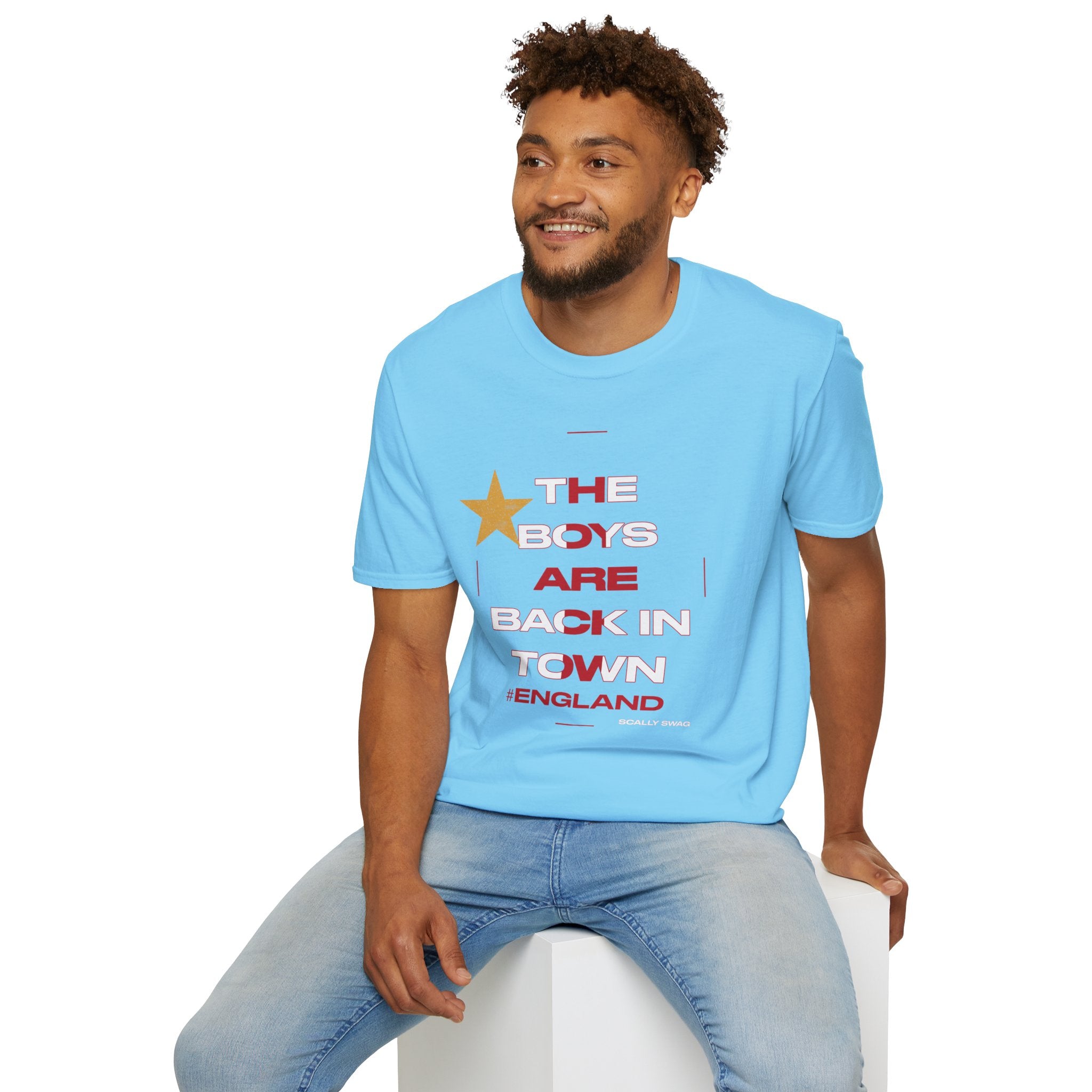 England WC 26 Retro Boys T-Shirt | Scally England Shirt | Three Lions Football Tee | Retro England Soccer Shirt | Scallywag Swag